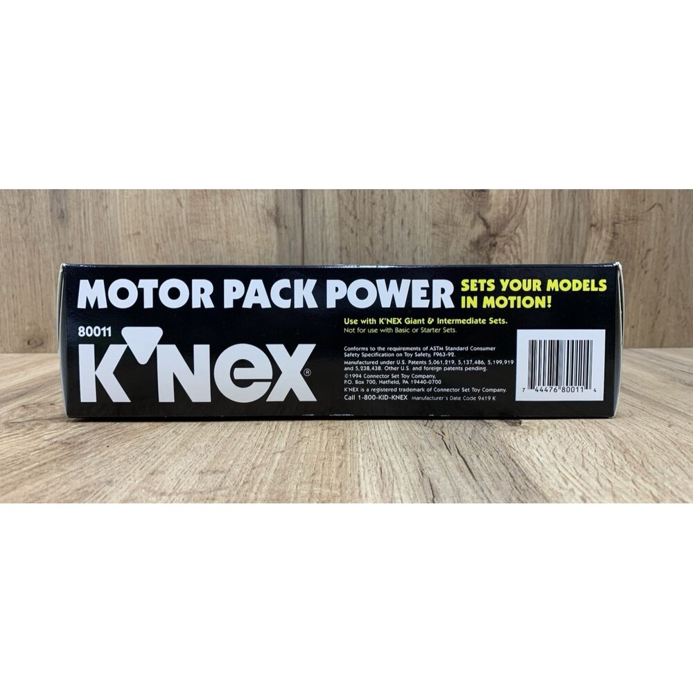 Vintage K’NEX Motor Pack 80011 Factory Sealed NOS 1993 Motorized Building Set - Picture 5 of 11